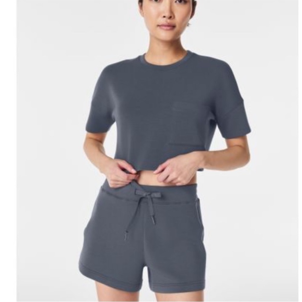 SPANX Gray Cropped Top